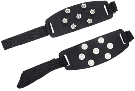 PACKOVE 1 Paar Spikes für Winterschuhe crampons Boots Anti- - -Traktionsklampen Eiskrallen für Schuhe klemmbausteine Rutschfester Überschuh Greifer für Eisschuhe