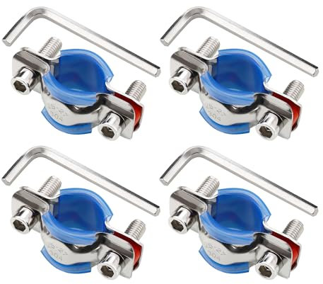 4 Packs Fix Sinking Office Chair, 304 Stainless Steel Gas Lift Cylinder Clamp Holder, Office Chair Saver Kit Adjust Chair Height and Stop Sinking Without Cylinder Replacement
