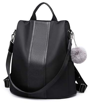 Miss Lulu Damen Rucksack Klein Anti diebstahl Schultaschen 2 in 1 Tagesrucksack Casual Daypack Rucksackhandtaschen Leicht für Freizeit Einkauf Alltag