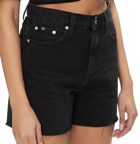 Calvin Klein Jean Damen Mom-Shorts J20J222812, Denim, NI29, Denim (Denim Black), 52