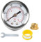 Lily Brown Kraftstoff Manometer Für Kraftstoff Einspritzsysteme 0–15 0–1 Bar 1/8 Zoll NPT Doppelskala Druck Und Schraubenschlüssel Adapter Akzeptabler Druck