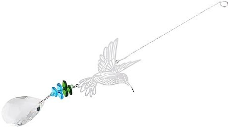 VANZACK -Patch-Anhänger Kronleuchter Lampe Beleuchtung fällt Kristallanhänger Perle Kristalle Sonnenfänger hängend Fenster Sonnenschutz Deckenventilator Kristallkugel Legierung