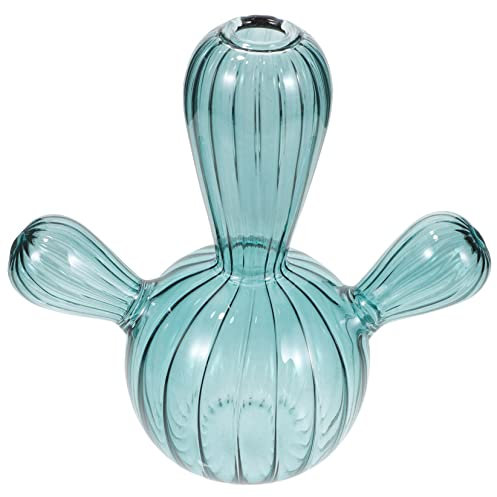 Beavorty Aromatherapie-flaschendekoration Kaktusfiguren Aus Glas Vasen Für Kaktus-töpfe Hydroponische Blumenflasche Brillenwischer Terrarienbecken Pflanzendekorationen Kleines Glas Statue