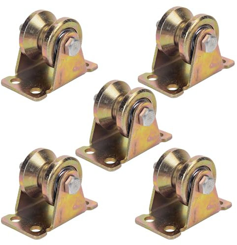 5 Stück Umlenkrollen für Seile, V-Nut-Rollenrad Stahl Lenkrollen Tragkraft 200kg, Umlenkrolle Stahlseil, Seilrollen, Seilrolle Mit Kugellager, Umlenkrolle Edelstahl, Mini Umlenkrolle.