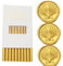10 Pieces Gold Sealing Wax Sticks for Wax Seal Stamp, Atopbb Sealing Wax Sticks for Glue Gun,Great for Wedding Invitations, Wine Packages,Cards Envelopes, Gift Wrapping (Golden)