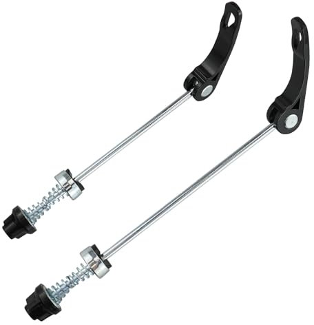 EASYKEENECOM 1 Pair Quick Release Bolts, Bike Quick Release Skewer Front Rear Hub Ultralight Bicycle Quick Release Wheel Nuts Front