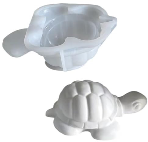 ALEFBET Silikonformen Gießformen, Silikonform Schildkröte, Silikon Gießform Schildkröte, Gipsformen zum Gießen, Epoxidharzform zur Herstellung von Schildkröten Ornamenten