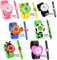 alles-meine.de GmbH Armbanduhr/Kinderuhr - lustiger Frosch - mit Silikon Schnapp Armband - Uhr für Kinder & Erwachsene/für Jungen & Mädchen - Tiere - Frösche grün - bunt ..