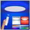 Aphyni LED Deckenleuchte RGB Farbwechsel Dimmbar, 33W Deckenlampe Flach Rund mit Fernbedienung App, 3000K-6500K 5200LM Lampe, Nachtlicht & Timer für Schlafzimmer Küche Wohnzimmer Balkon Badezimmer