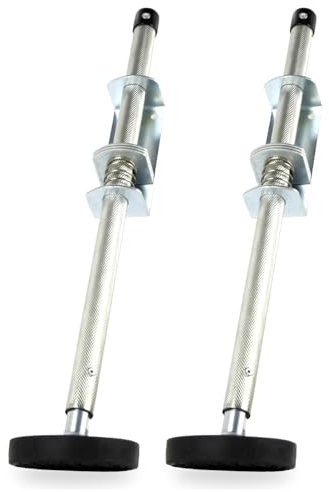 Universal Stair Ladder Aide Stabilizer Accessories Ladder Leveler Pair with Anti-Slip Rubber Feet Engraved Anti-Slip Pattern Steel Pole, Extension Ladder Stabilizer Feet Levelers