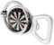 Creative Dartboard Bottle Opener Keychain:Stainless Steel Keyring for Car Bag Decoration Unique Gift for Men and Women