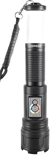 Hepoluz Linterna LED 30W con baliza multicolor y farol