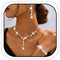 Zoestar Brautschmuck-Set, Strass, Halskette, Ohrringe, Baracelet, funkelnd, Kristall, formelles Kostümschmuck-Set für Damen, Einheitsgröße, /, Kein edelstein