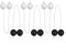 Sileduove Ladder Ball Toss Game Set Indoor Outdoor for Golf Ball Bolas With Storage Bag For Backyard Family Sports Activities(black+white)