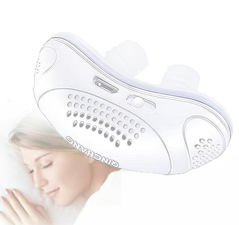 Zavando Micro CPAP Sleep Apnea Device - CPAP Schlafapnoe Gerät Alternative in Blau, Grün & Weiß | Atmungshilfen Gegen Schnarchen Für Reisen & Zuhause (Weiß)