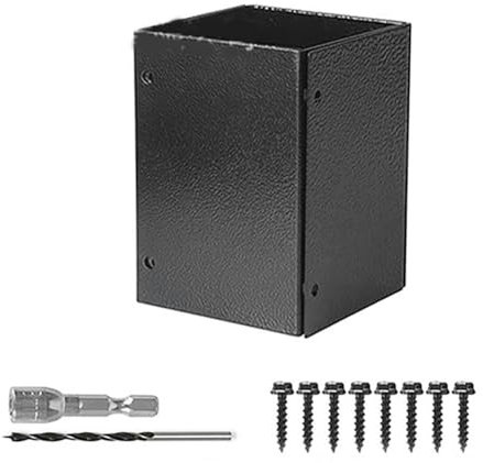 Sxmrmnx Post Base Protectors Guard for Wooden Mailbox Bracket, Protect Pavilion Deck Railing from Lawnmower