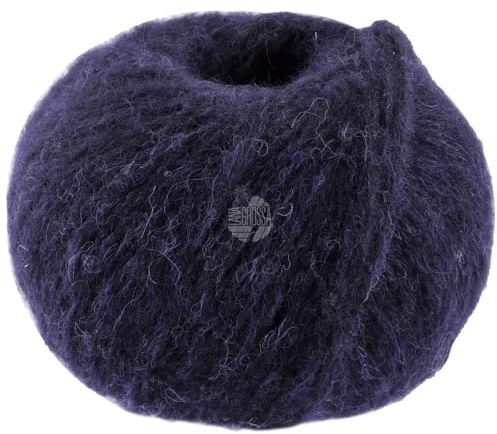 LANA GROSSA Airy | Flauschige Netzgarnstruktur aus 40% Baumwolle gefüllt mit 18% Merino- und 42% Baby Alpaka Fasern | Handstrickgarn | 50g Wolle zum Stricken & Häkeln | 170m GarnFB 22