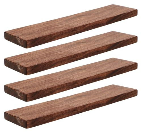 Blocs de Bois Sculpture en Noyer, 4 Pièces Épaisses | Ébauches de Gravure, Finition Fine, Usage Bricolage et Projets Maison, Couleur Café