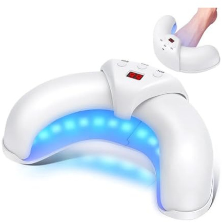 savionne Onyx Light Pro Lichttherapiegerät für Nagel - Einstellbare Sitzungen 3, 5, 10 Min - Behandlung mehrerer Zehen - Bequeme Füße