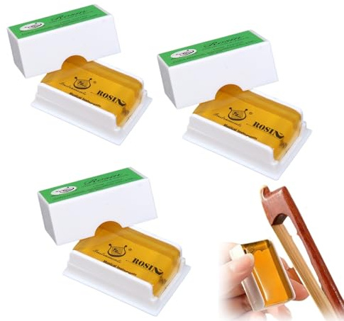 3PCS Violin Rosin,Natural Violin Rosin Perfect for Professional and Beginner Musicians,Light Low Dust Rosin,Natural Rosin Resin,For Violin Viola and Cello Bows String Music Instrument Accessory