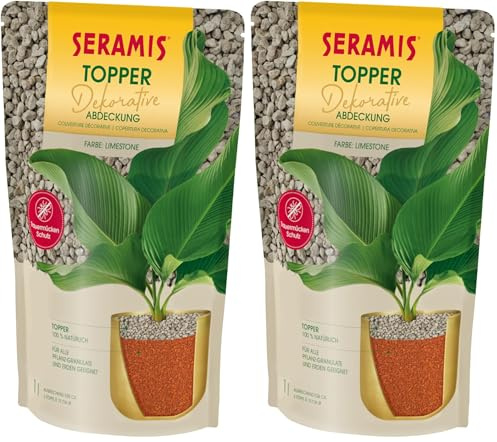 Seramis Pflanzgranulat Topper Limestone, 1l (Packung mit 2)
