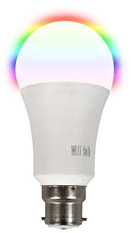Electriq Smart Lighting Colour Wifi Bulb with B22 bayonet ending - Alexa & Google Play compatible