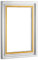 Schattenfugenrahmen Gladi10 zum Einrahmen von Acrylglas, Glas, Alu-Dibond, Forex Bildträgern Neu mit 0.5cm Schattenfuge Gladi10 40x60cm Silberglanz Vintage
