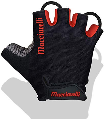 MACCIAVELLI® Fitness Handschuhe Damen Herren - Trainingshandschuhe für Kraftsport, Krafttraining, Bodybuilding - Gym Handschuhe, Fitnesshandschuhe