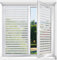 Zindoo Privacy No-glue Window Film Stripe Frosted Film Windows Covering Sticker Use for Home Office Kitchen 90X200CM