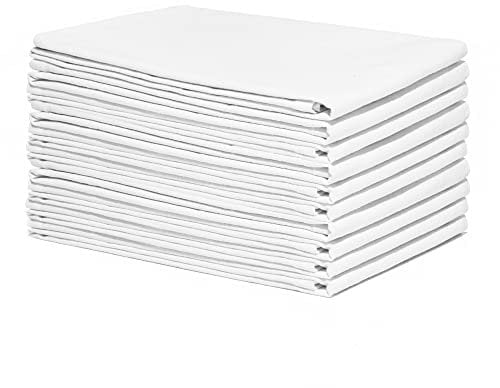 Organic Cotton Mart - Flour Sack Küchentücher - 10er Pack - GOTS-zertifizierter Bio-Baumwolle - Weiße Dish Towels - Premium-Qualität - 68,6 x 68,6 cm