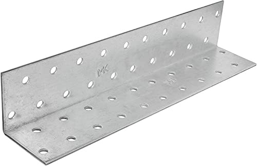 KM6 Schwerlast-Winkelverbinder mit Sicke 40x40x200x2.0 mm/Großpack / 20 Stk Stück