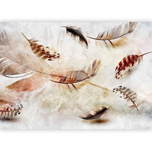 murando - Papier peint panoramique 350x256 cm - Revêtement mural décoration pour chambre salon cuisine - Design unique et moderne - Marron beige - Stylos vintage n-C-0361-a-b