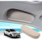 GAFAT 2013-2019 Renaul-t Clio 4 Sonnenbrillenhalter Brillenetui Auto, Clio 4 Aufbewahrungsbox, Clio 4 Organizer, Kompatibel mit Renault Clio 4 Zubehör (Beige)