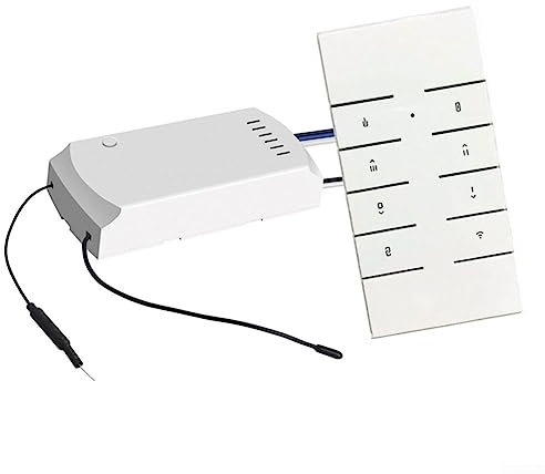 DAZZLEEX Controlador de luz para Ventilador de Techo WiFi, IFan04-L Controlador de lámpara para Ventilador de Techo WiFi, Kit de Control Remoto Universal para Ventilador de Techo,iFan04-L/100-120V