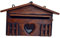 Graootoly Boîte aux lettres en bois, boîte aux lettres exquise extérieure étanche à la pluie, boîte à suggestions, boîte aux lettres fournitures de bureau