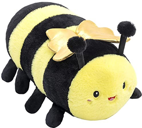 TONGSONG Niedliche Plüschbienentiere Plüschbienenspielzeug für Kinder Plüschtiere Biene Umarmung Bienenkissen Geschenk für Kinder oder Liebhaber(25cm)