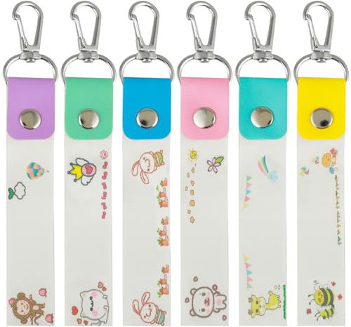 Jeffdad 6 Stück Niedliche Kind Namensschilder,Tag Mit Haken Namensschilder Für Kleidung Name Plate Für Kleidung Name Tag Kann An Wasserflaschen Rucksäcken Gepäck Und Schlüsseln Aufgehängt Werden
