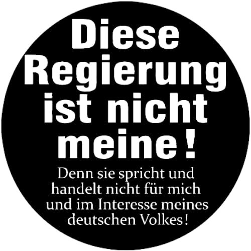 Diese Regierung ist nicht meine Aufkleber 24 cm