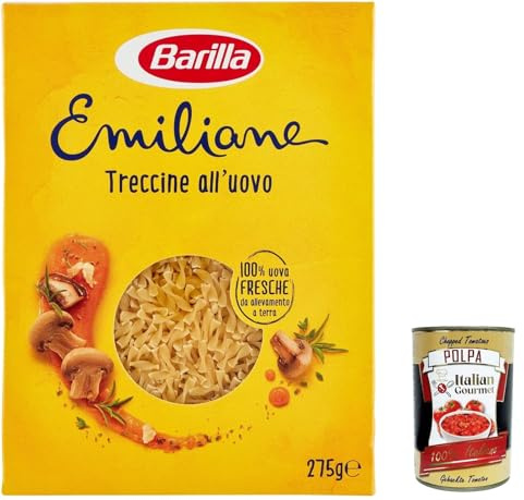 Italian Gourmet Taglierini Pasta all'Uovo sottile in nidi 20 x 275g | Sfoglia porosa per brodo e condimenti; Eiernudeln mit schneller Garzeit und, Gesamtnettogewicht 5,5 kg + Kostenlos Polpa 400g