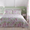 Dreams & Drapes Design – Glicine – Copriletto trapuntato – 200 cm x 230 cm in rosa
