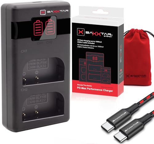 Baxxtar PD-MaxPerformance Battery Charger (8.4V, 1500mA) for Panasonic/Sigma Batteries