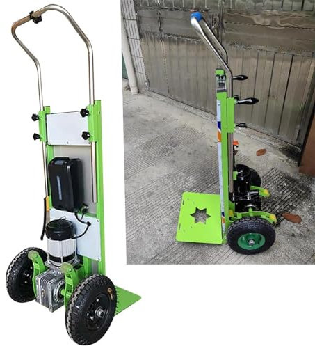 Electric Stair Climbing Hand Trucks Dolly Cart, 48V Battery Powered, Heavy Duty Folding Stair Climber Cart Hand Trolley carrying capacity 250kg with 2 Wheel, Brushless Motor