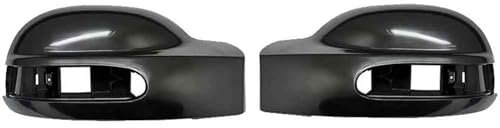 Ersatzspiegel Für -Benz Für Viano W639 2003-2010 Auto Carbon Faser Rückspiegel Seite Glas Spiegel Abdeckung Trim hinten Spiegel Abdeckungen A6398110461 Rückspiegelglas (Farbe : Gloss black)