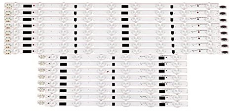 QIANHUI Generic Kit 16pcs LED Backlight Strip Replacement Fit For Samsung TV UE46F6510SB UE46F6400AW BN96-25308A BN96-25309A D2GE-460SCA
