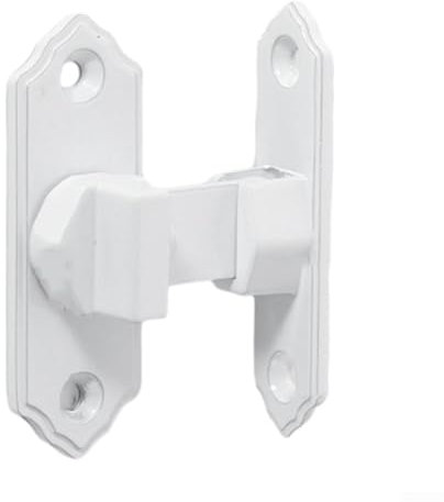 SPORTARC Schiebetürriegel für Scheunentür, 90 Grad Aluminiumlegierung, Türriegel, Sicherheitsriegel, Verriegelung für Garten, Schuppen, Garage (weiß), 3P77I7947L519719K391H6RG6X290Q