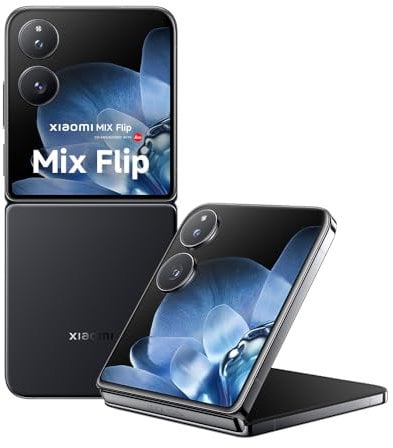 Xiaomi Mix Flip 6.86 Inner Display 4.01 Outer Display Snapdragon® 8 Gen 3 Leica Summilux Lens 67W HyperCharge 3.3GHz 12GB 512GB Black(UK Version + 2 Years Warranty)