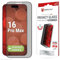 Displex Premium Anti-Reflex Schutzglas (super-entspiegelt, FC, 10H) für Apple iPhone 16 Pro Max, Eco-Montagerahmen, Full Cover