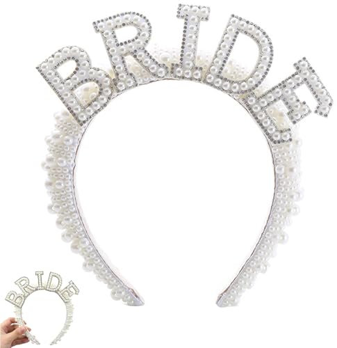 PVFZXS Perlen Haarreif, Bride Haarreif, Brautdekorationen für Hochzeiten, Freundinnenparty