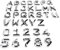 NewL Benutzerdefinierte Großbuchstaben Kunststoff Buchstaben für Auto und Briefkasten Haus Aufkleber Emblem Name Abzeichen Kit (Silber)