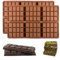 2 Pz Stampo per Cioccolato in Silicone Profondo, 6 Celdas Stampi per Cioccolatini, Stampo Silicone Cioccolato,Stampo Tavoletta Cioccolato, Stampo Cioccolato Tavoletta per Barrette Cioccolato Cereali